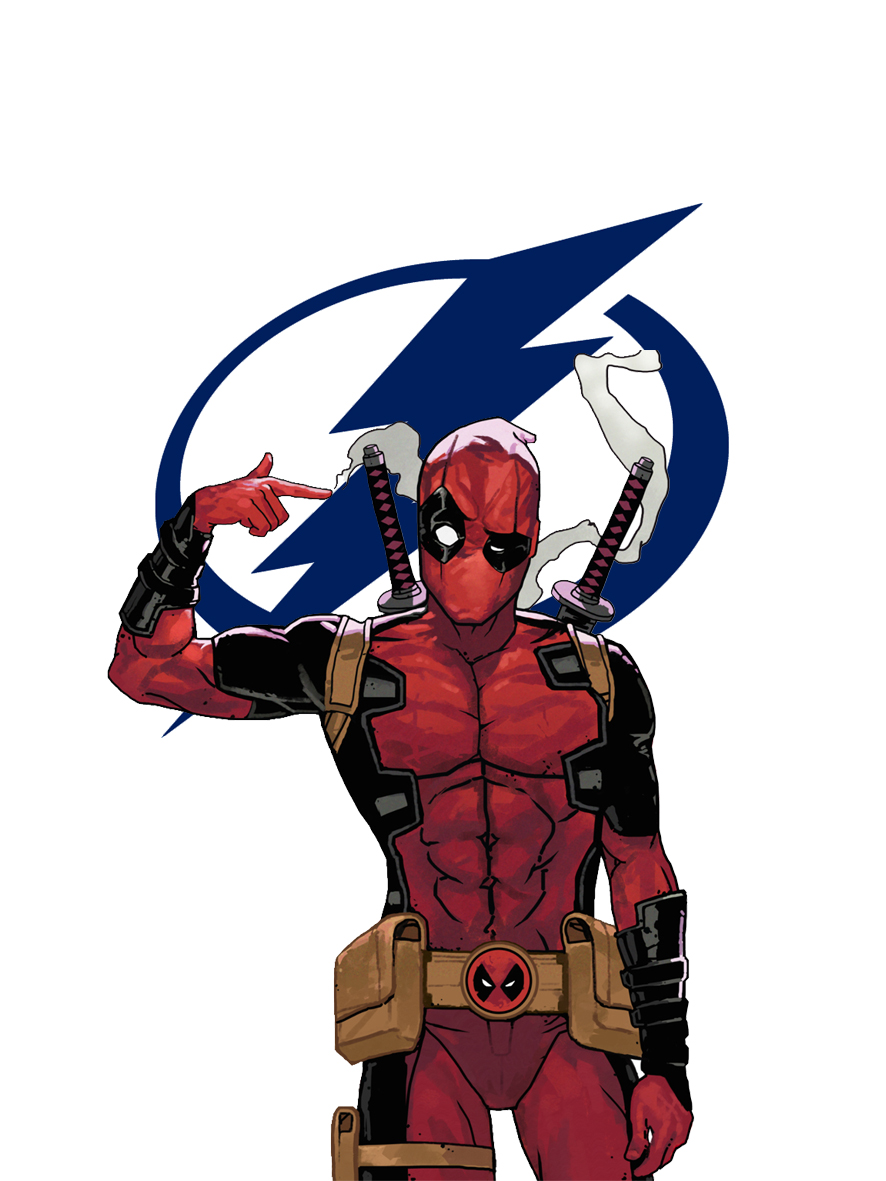 Tampa Bay Lightning Deadpool Logo iron on paper